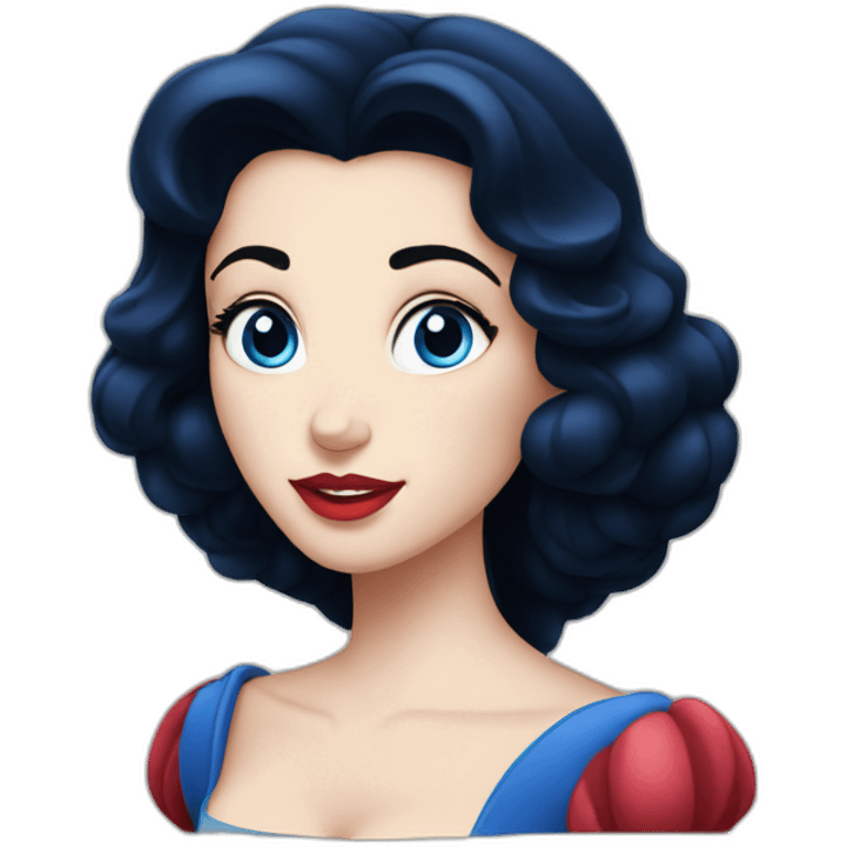 Disney Snow White blue eyes emoji