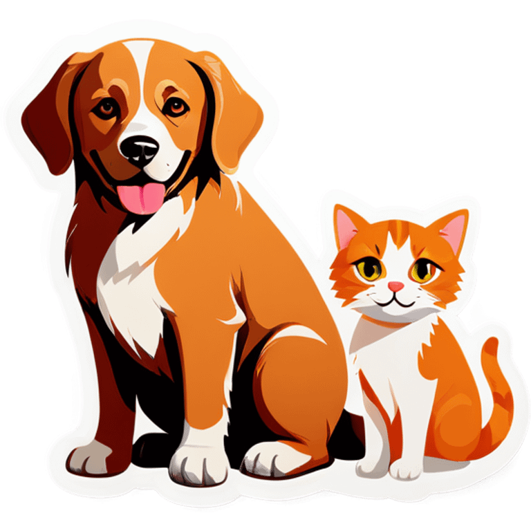 Dog & cat emoji