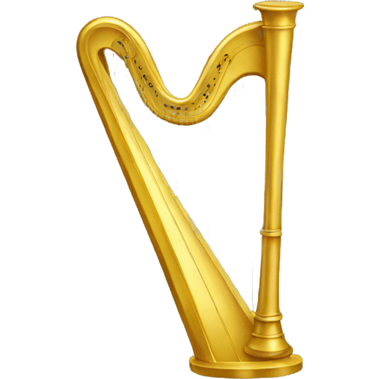 a gold harp emoji