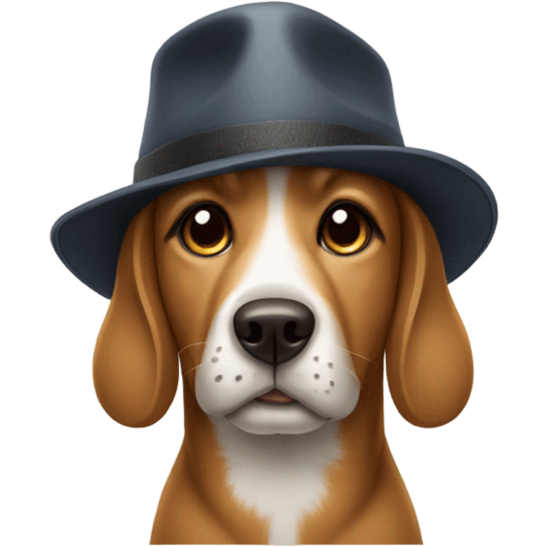 Dog wearing a hat  emoji