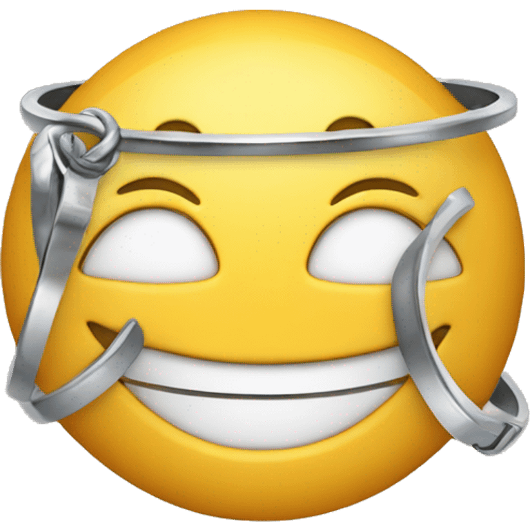 Happy face with ring emoji