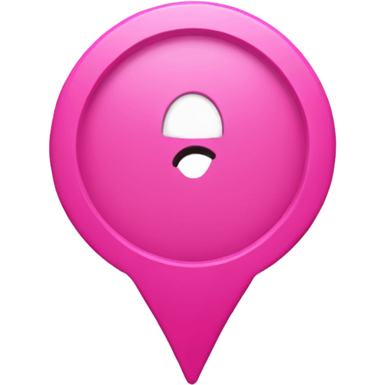 location pin  is pink emoji