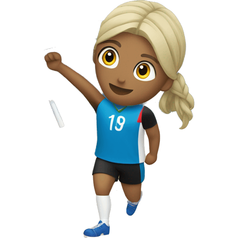 Volleyball player with the flag of Azerbaijan emoji