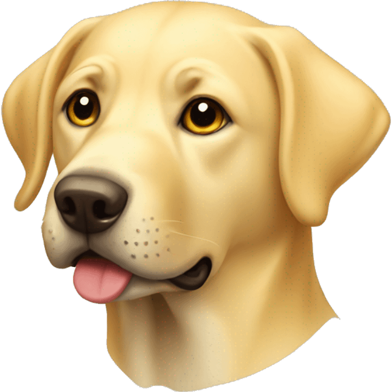 yellow lab head only  emoji