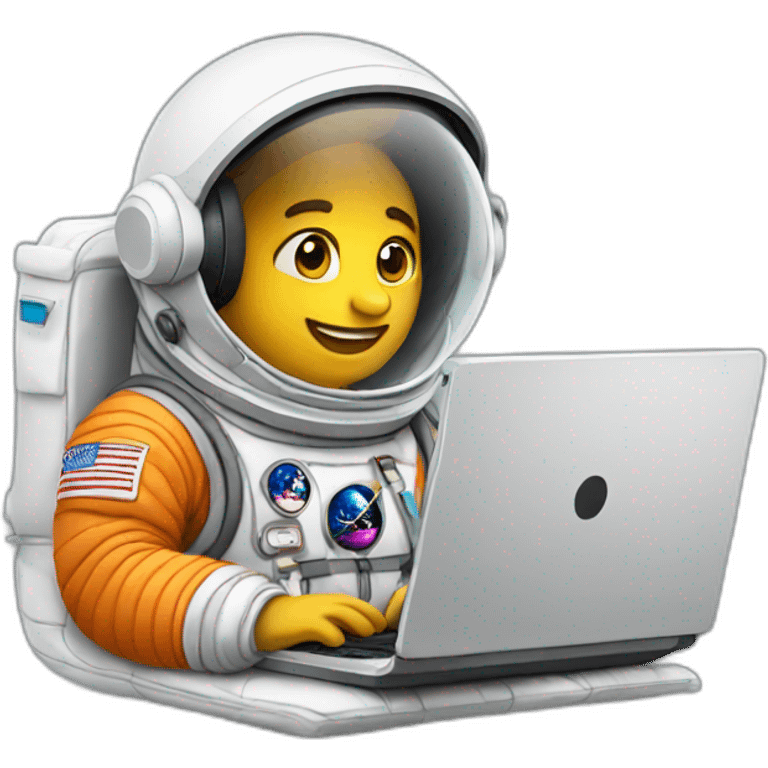 astronaut with a laptop emoji