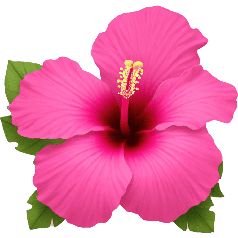 Pink hibiscus  emoji