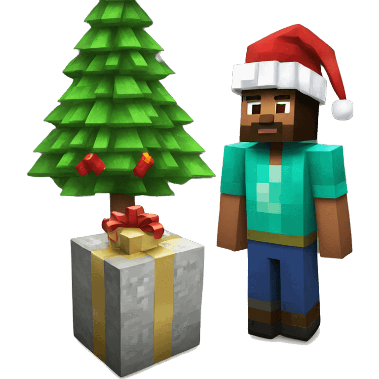 Minecraft Christmas emoji