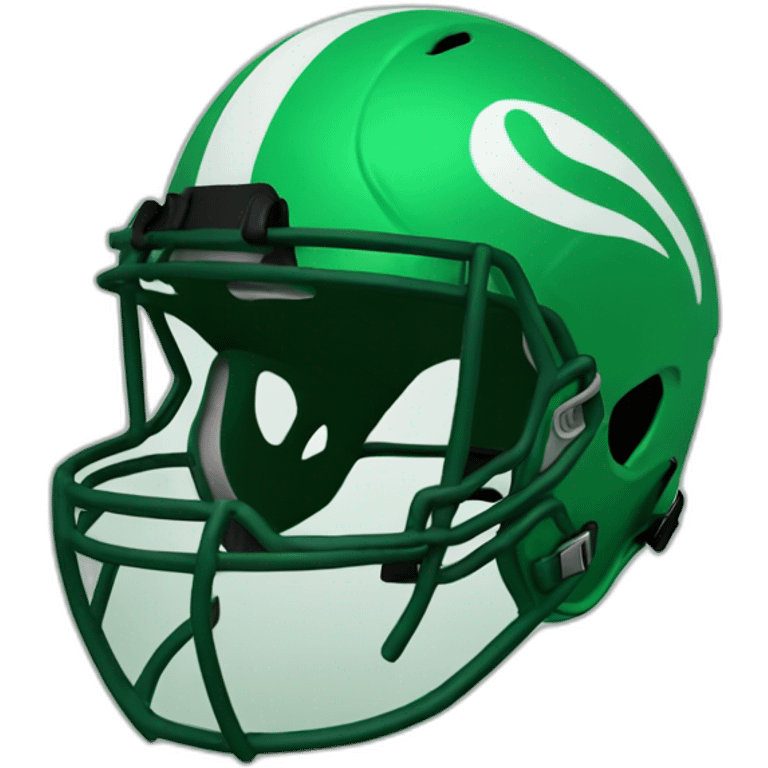 green football helmet emoji