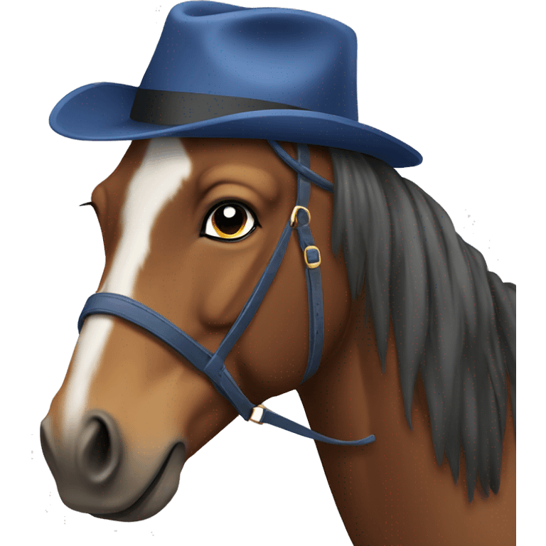 horse with hat emoji