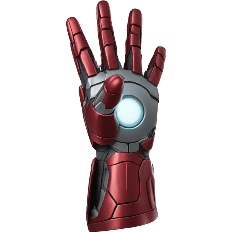 iron man glove pointed like a plane emoji