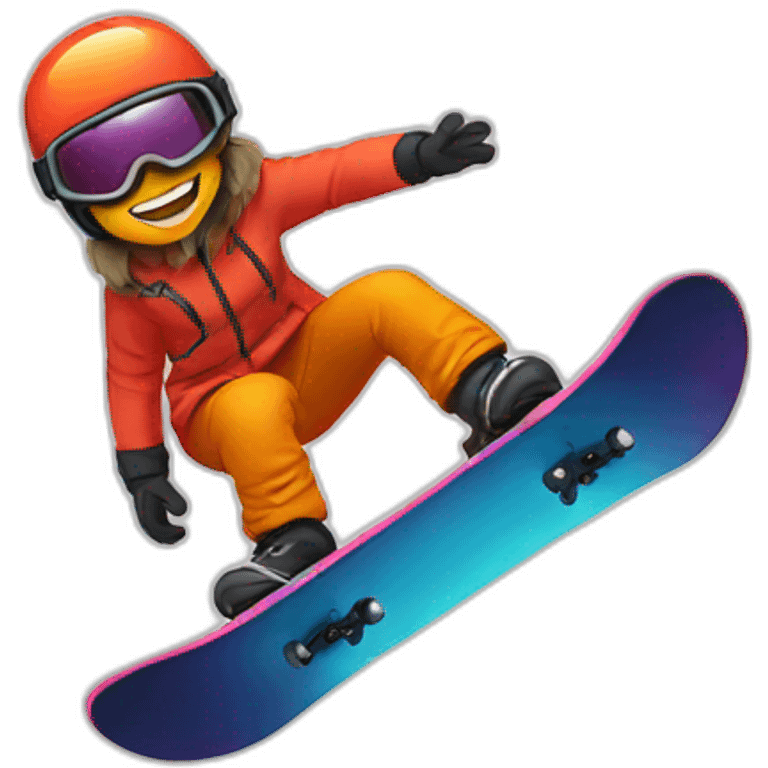 lava snowboarding emoji