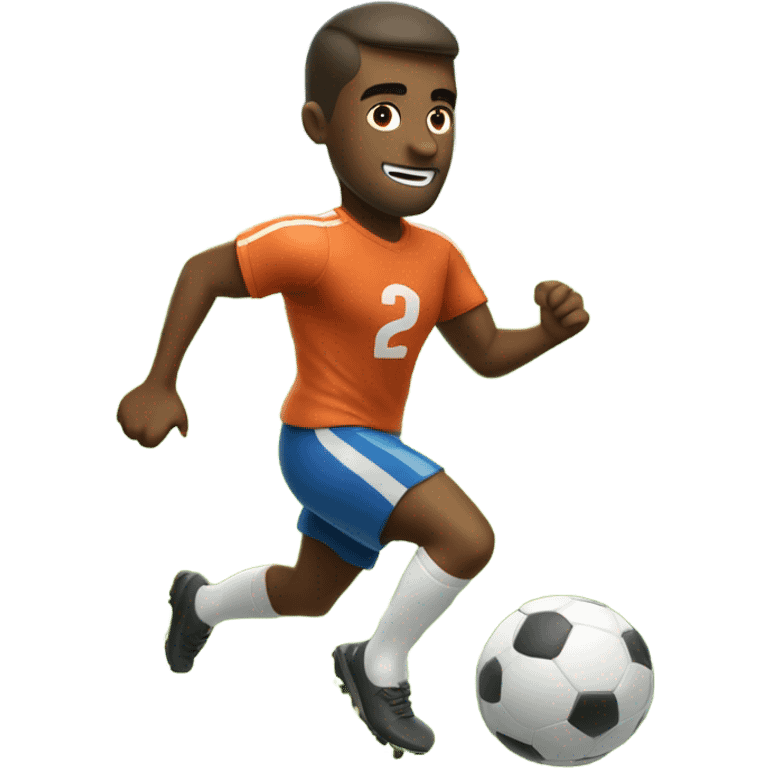 man playing football emoji