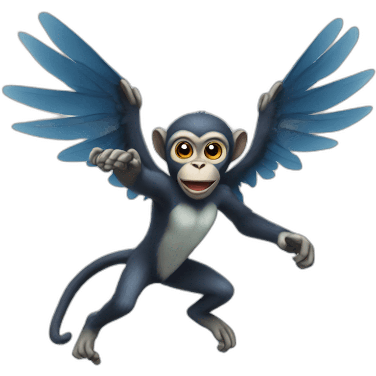 Flying monkey emoji