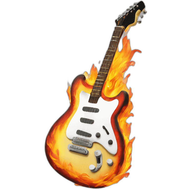 fire guitare emoji