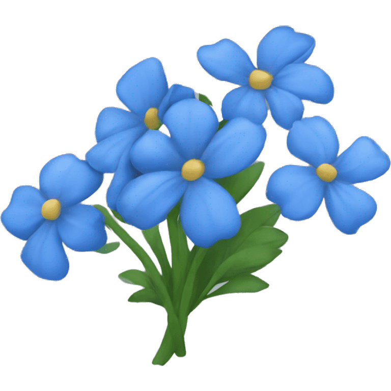 Flor azul emoji