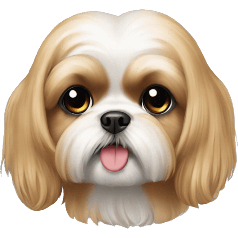 female short fur golden shih tzu  emoji