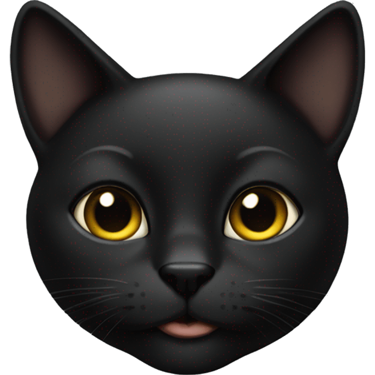 black sexy cat  emoji