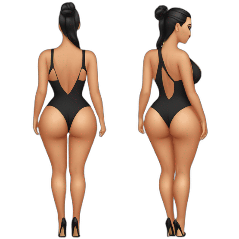 Kim kardashian big bum emoji