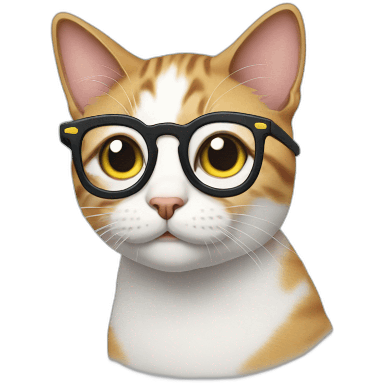 cat in glasses emoji