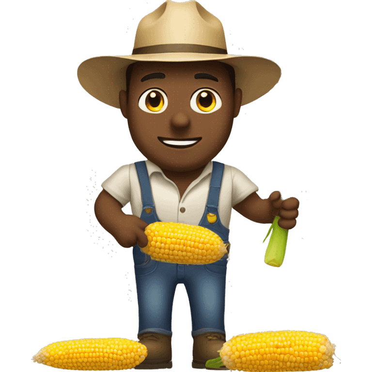 A farmer that slap a person with corn  emoji