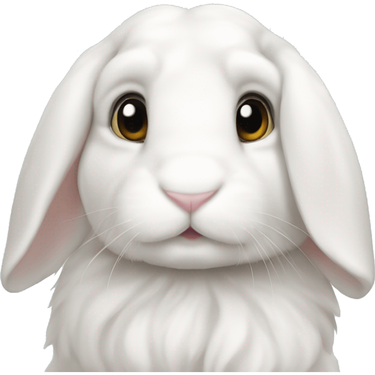 white lop bunny emoji