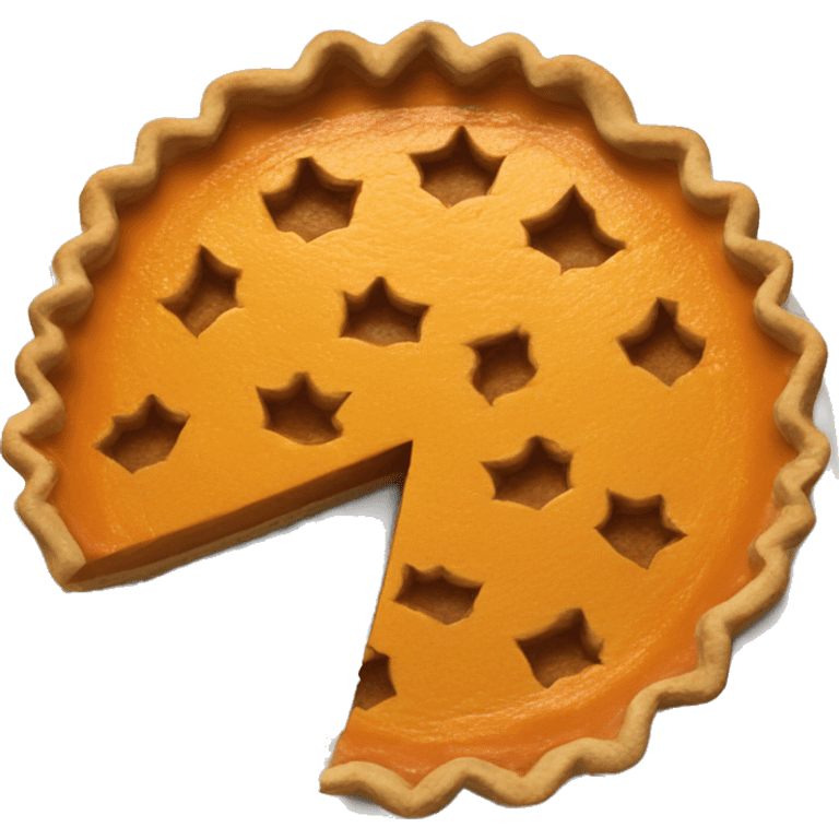 Pumpkin pie cut emoji