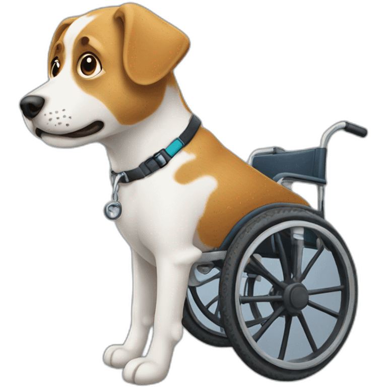 Dog with wheelchair emoji