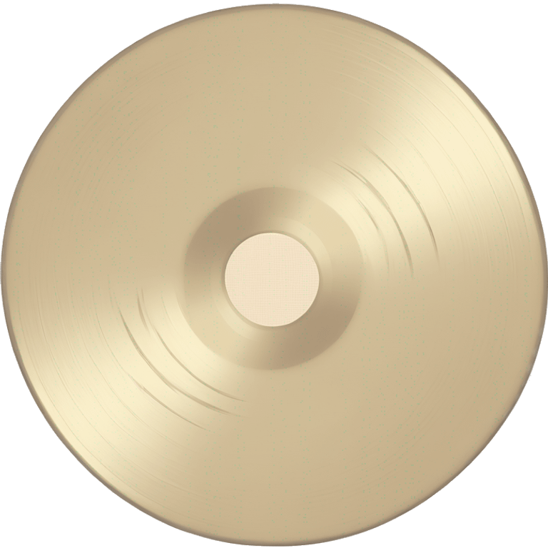 Light beige vinyl record emoji