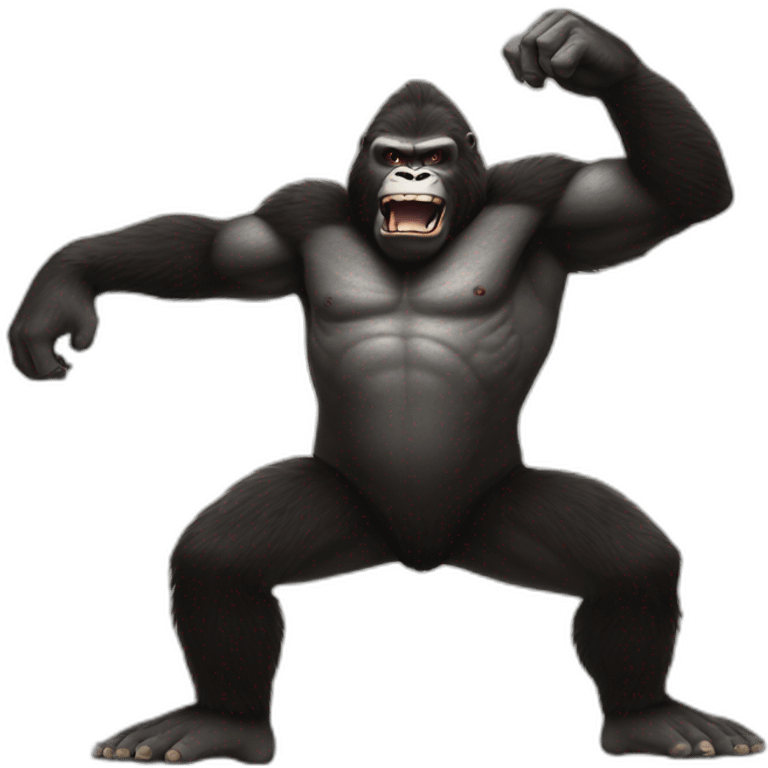 dancing king kong emoji