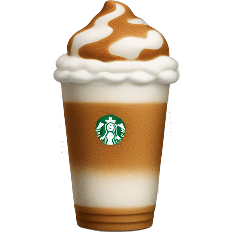 starbucks gingerbread chai with cold foam drink emoji