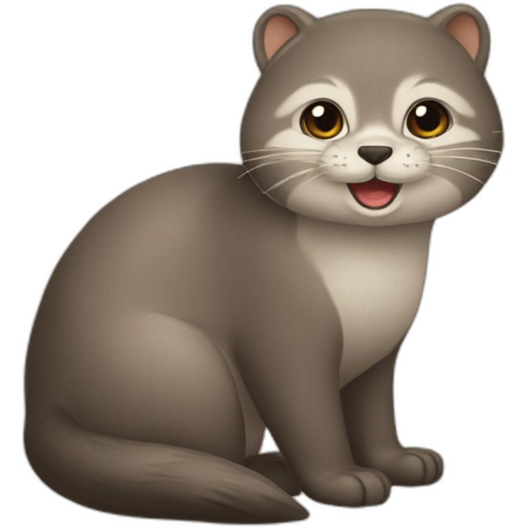 Chat sur loutre emoji