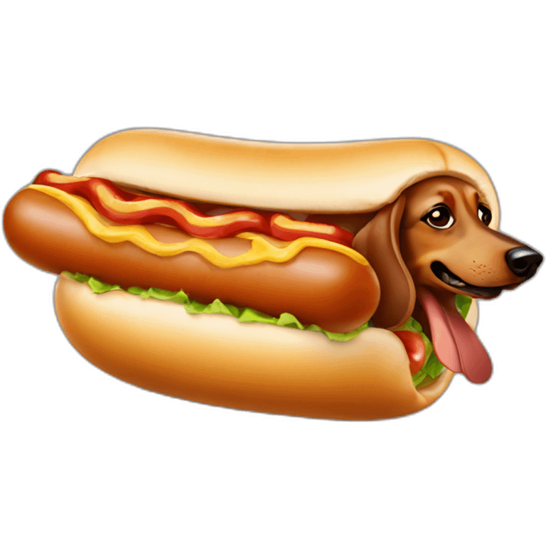 Hotdog dachshund emoji