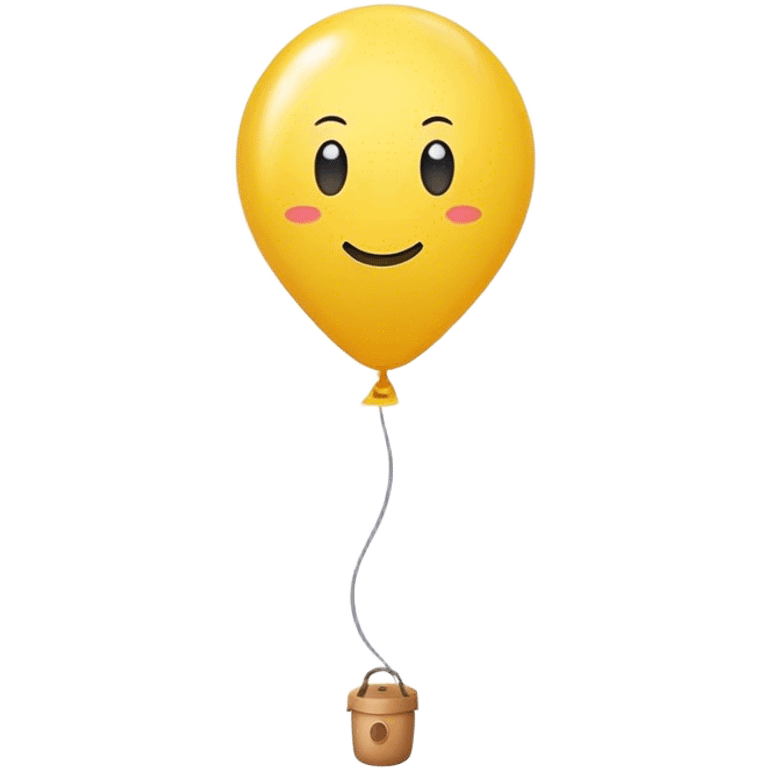 one yellow balloon emoji