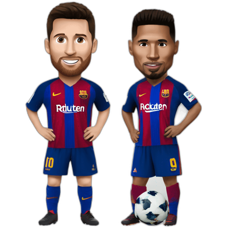 Ronaldo et Messi emoji