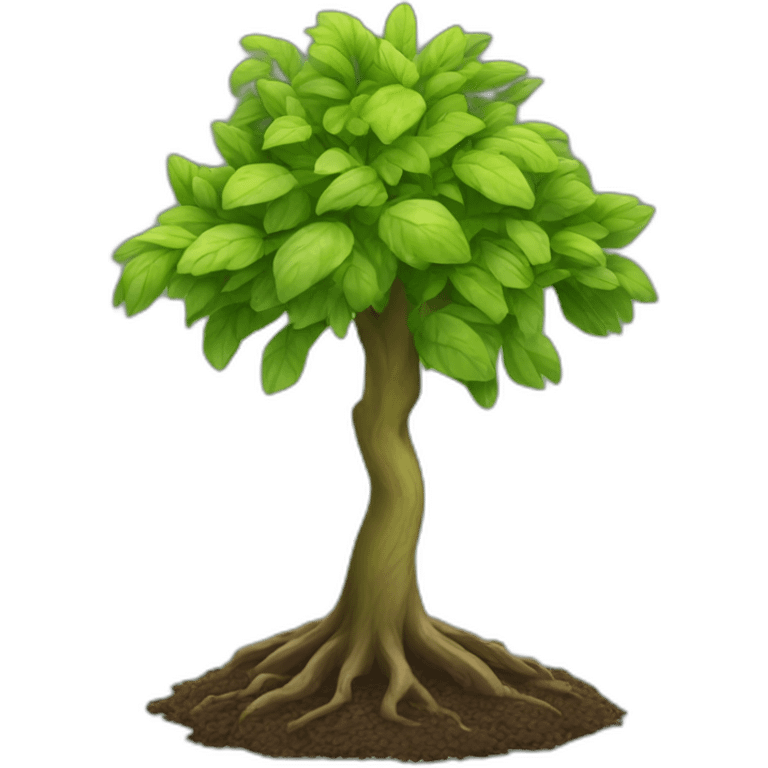 new tree sprouting emoji