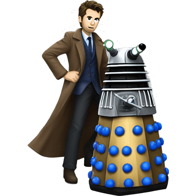 10th doctor riding a dalek emoji