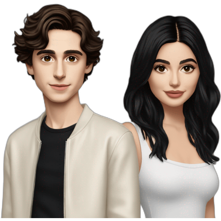 Kylie-jenner-et-Timothée-Chalamet emoji