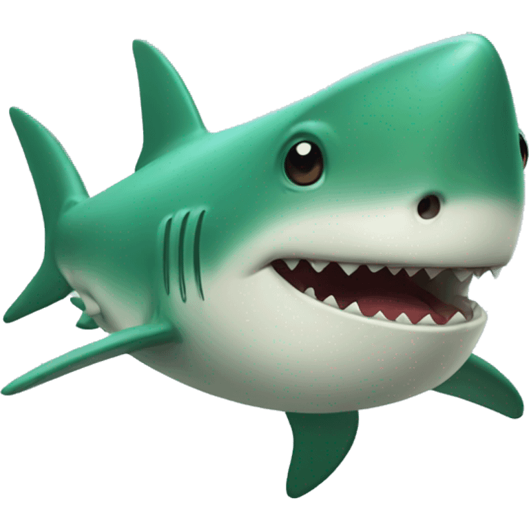 green shark emoji