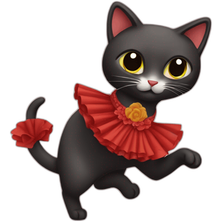 Flamenco cat emoji