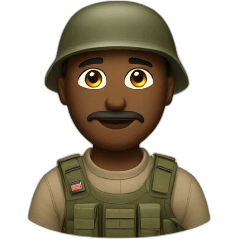 Artist-who-is-also-a-soldier emoji