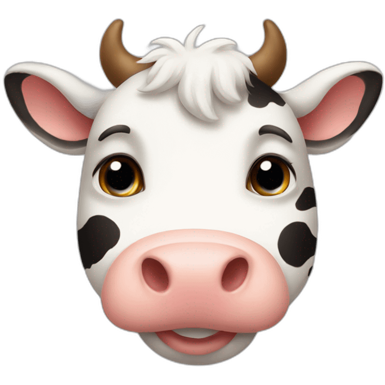 Cute little cow emoji