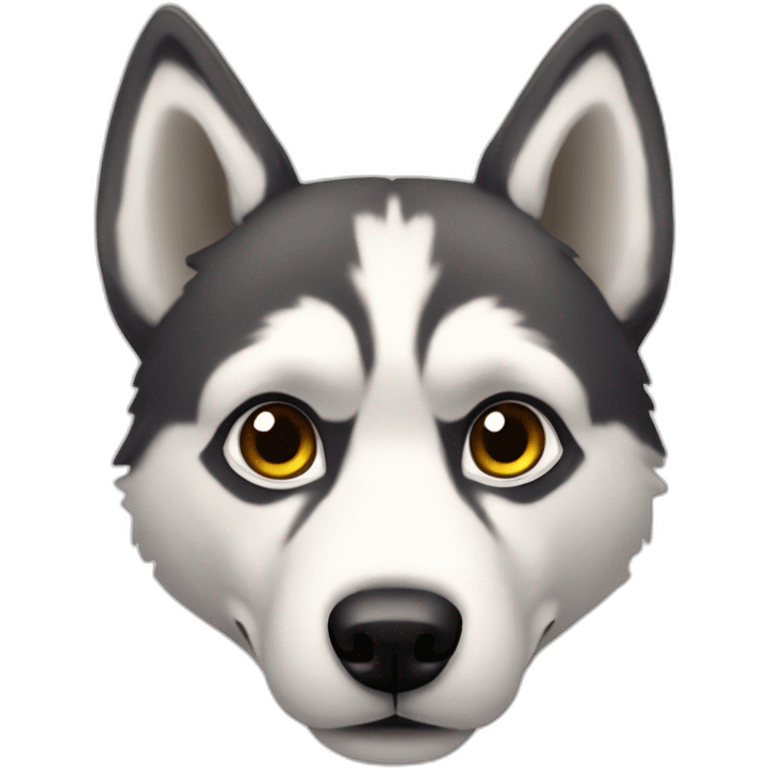 husky en mode cool emoji