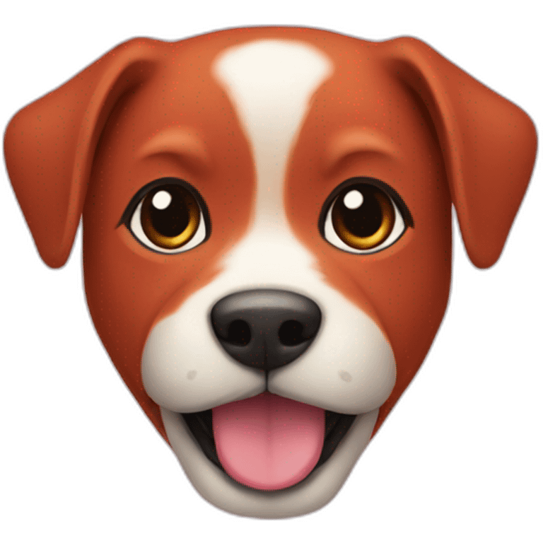 Puppy mask red emoji