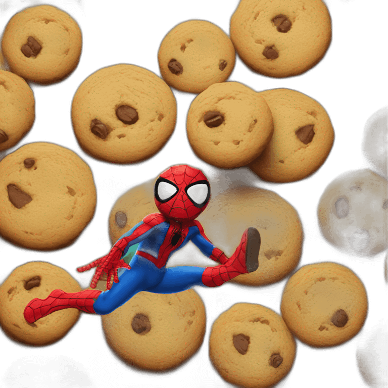 Spiderman-cookies emoji