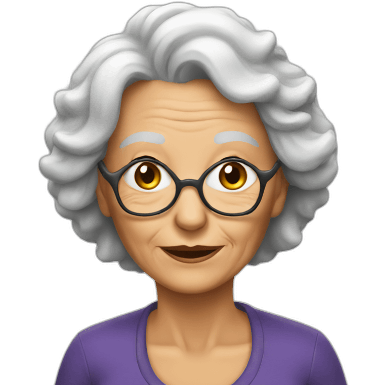 sexy old woman emoji