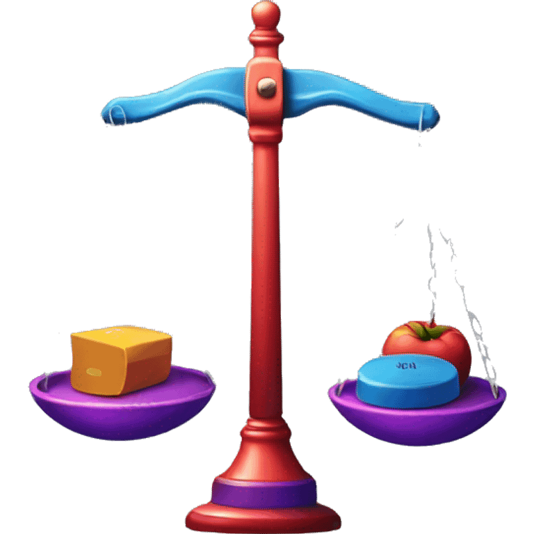 Weight Scale with high contrast colours  emoji