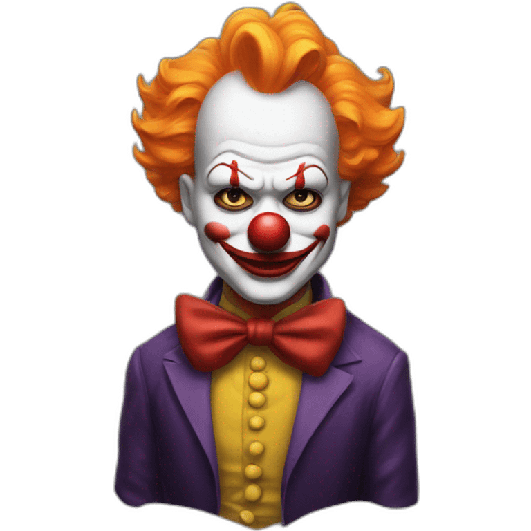 Clown in a batman suit emoji