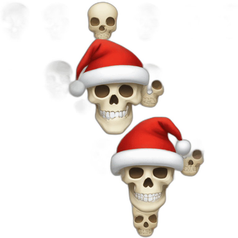 skull santa emoji