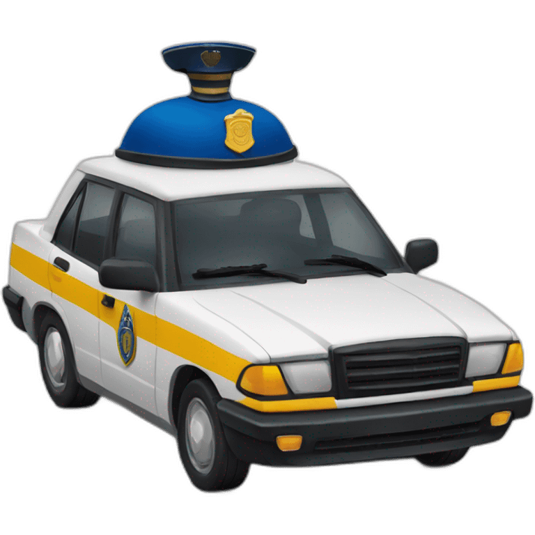 Voiture de gendarmerie emoji