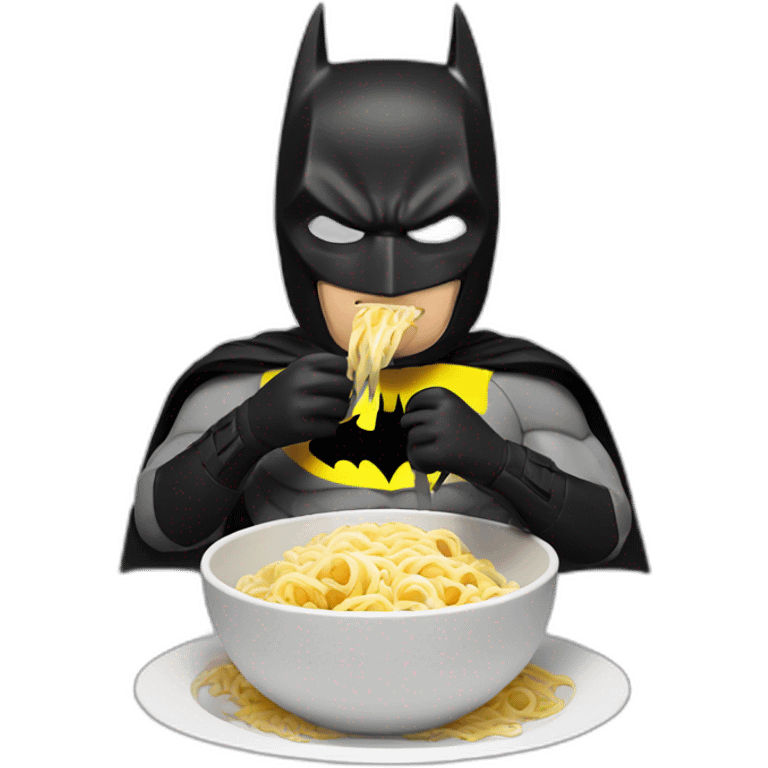 batman eating noodle emoji